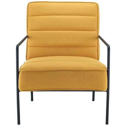 Jemini Wire Frame Reception Armchair, Mustard