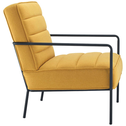 Jemini Wire Frame Reception Armchair, Mustard