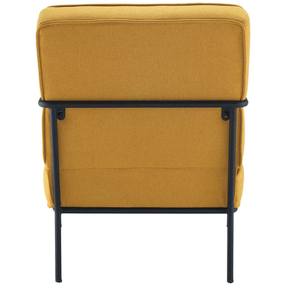 Jemini Wire Frame Reception Armchair, Mustard