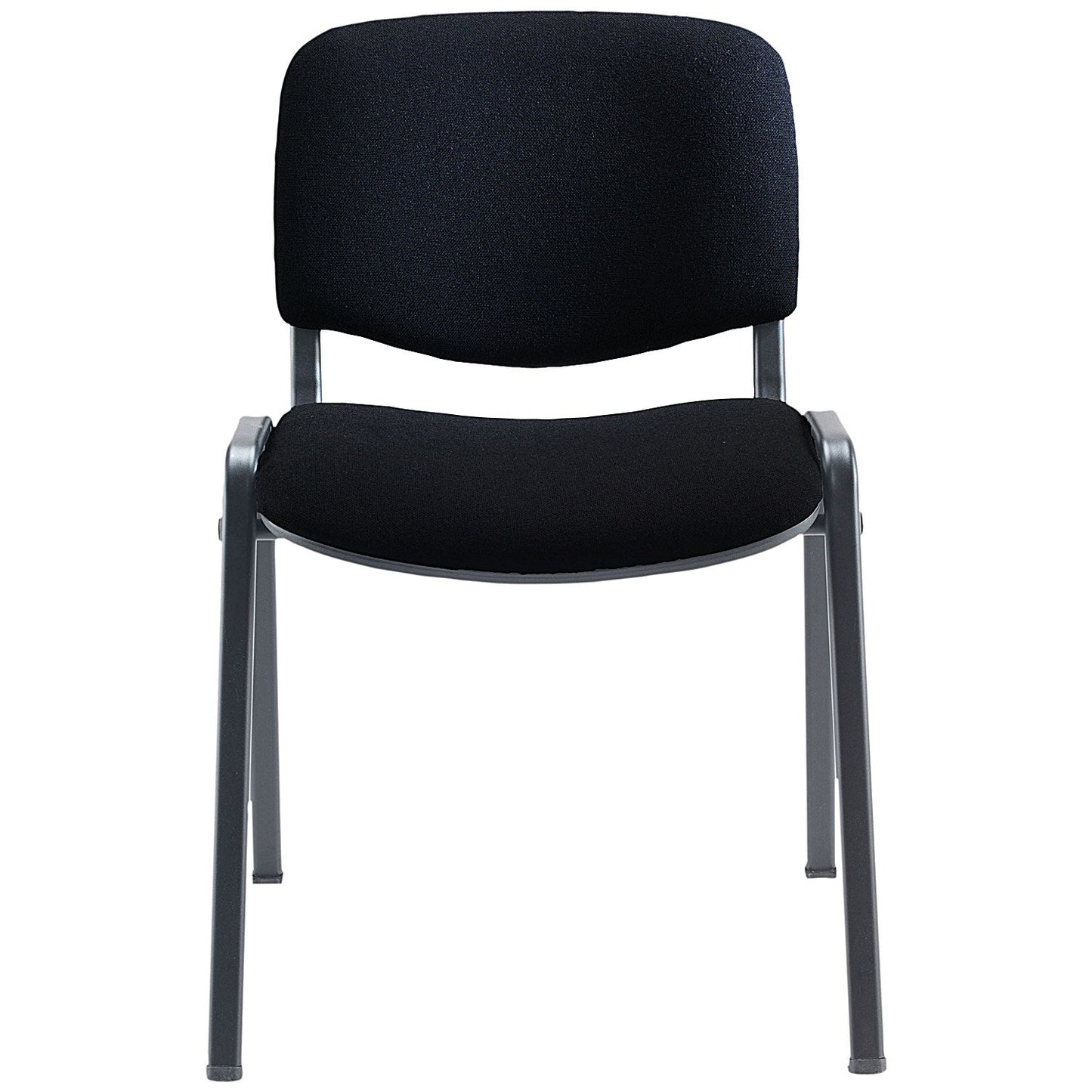 Jemini Ultra Multipurpose Black Frame Stacking Chair, Black