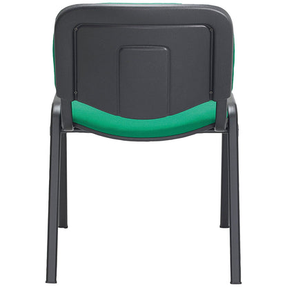 Jemini Ultra Multipurpose Black Frame Stacking Chair, Green