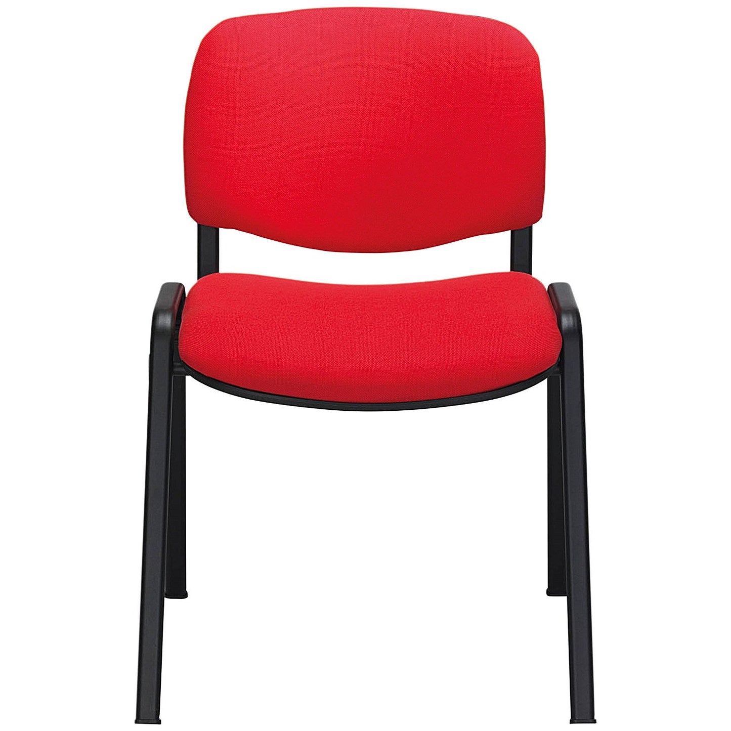 Jemini Ultra Multipurpose Black Frame Stacking Chair, Red