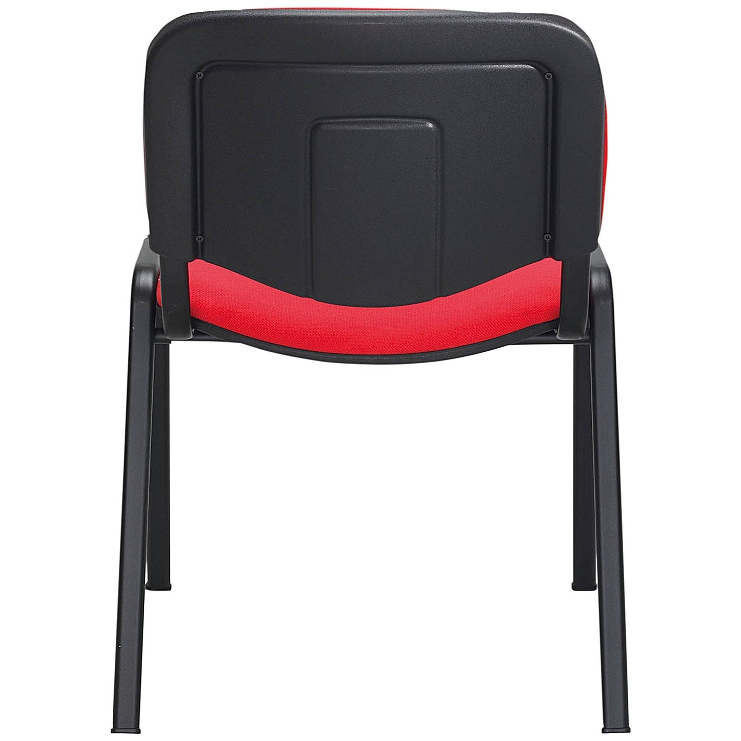 Jemini Ultra Multipurpose Black Frame Stacking Chair, Red