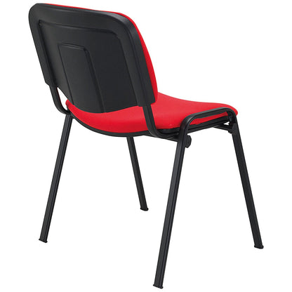 Jemini Ultra Multipurpose Black Frame Stacking Chair, Red Easy2Order : KF90554