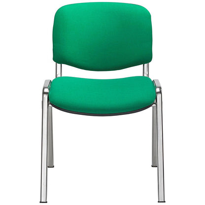 Jemini Ultra Multipurpose Chrome Frame Stacking Chair, Green