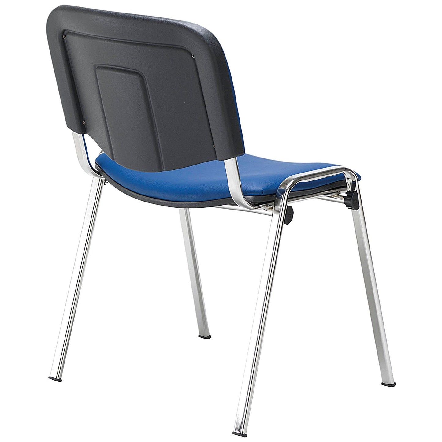 Jemini Ultra Multipurpose Chrome Frame Stacking Chair, Blue Vinyl Easy2Order : KF90562