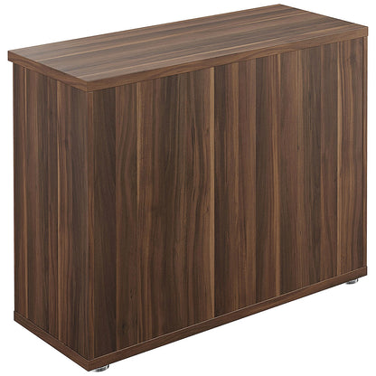 Avior Executive Low Bookcase, 1 Shelf, 800mm High, Walnut
