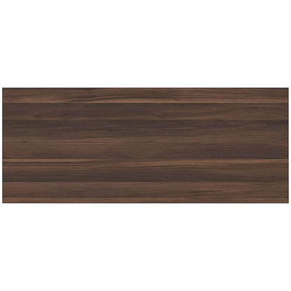 Avior Executive Low Bookcase, 1 Shelf, 800mm High, Walnut