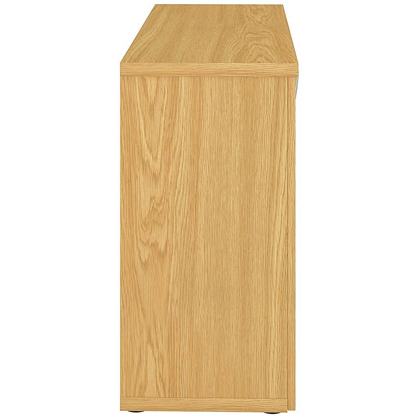 Avior Executive Low Bookcase, 1 Shelf, 800mm High, Oak