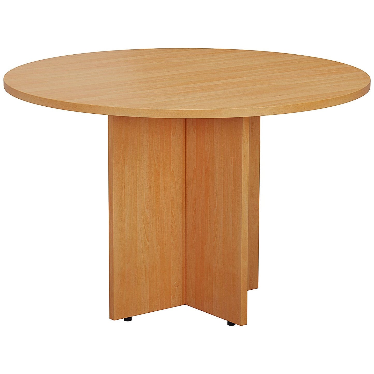 Jemini Round Meeting Table, 1100mm Wide, Beech