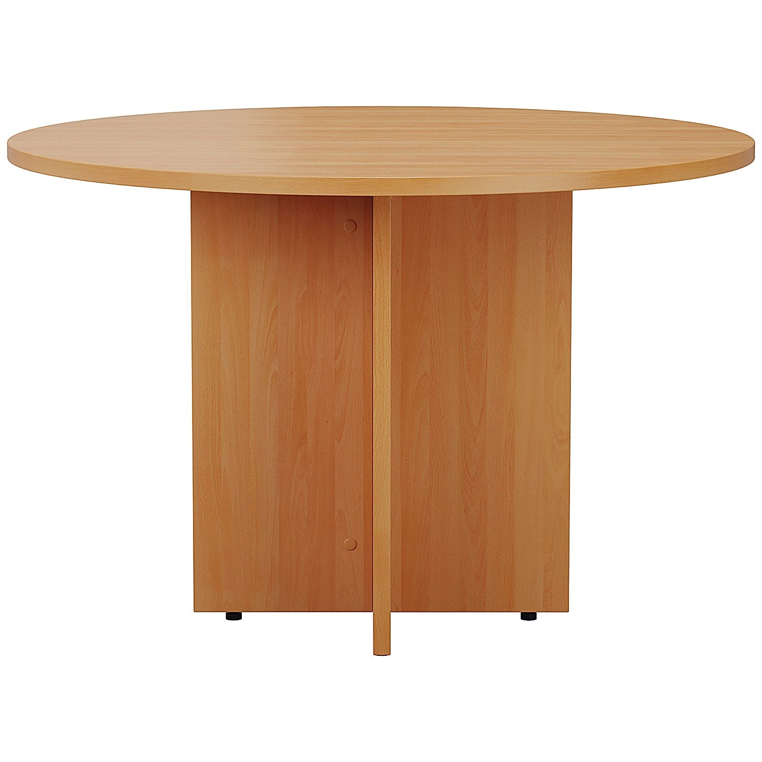 Jemini Round Meeting Table, 1100mm Wide, Beech Easy2Order : KF90685