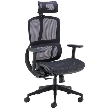 Arista Lena High Back Executive Mesh Chair, Black