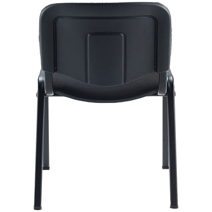 First Ultra Multipurpose Black Frame Stacking Chair, Charcoal