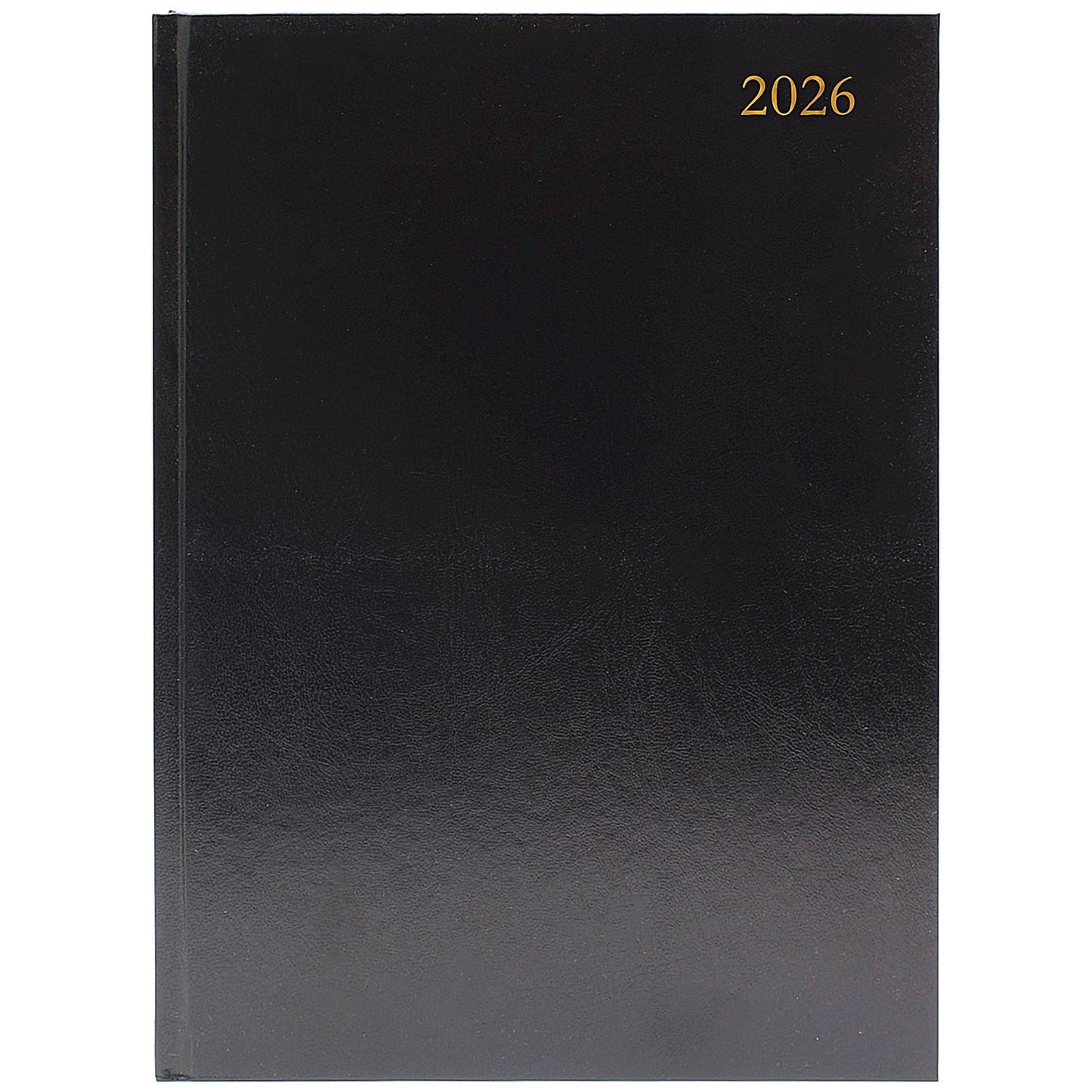 5 Star A4 Desk Diary, Week To View, Black, 2026