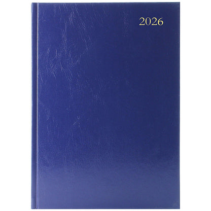 5 Star A5 Desk Diary, Day Per Page, Blue, 2026