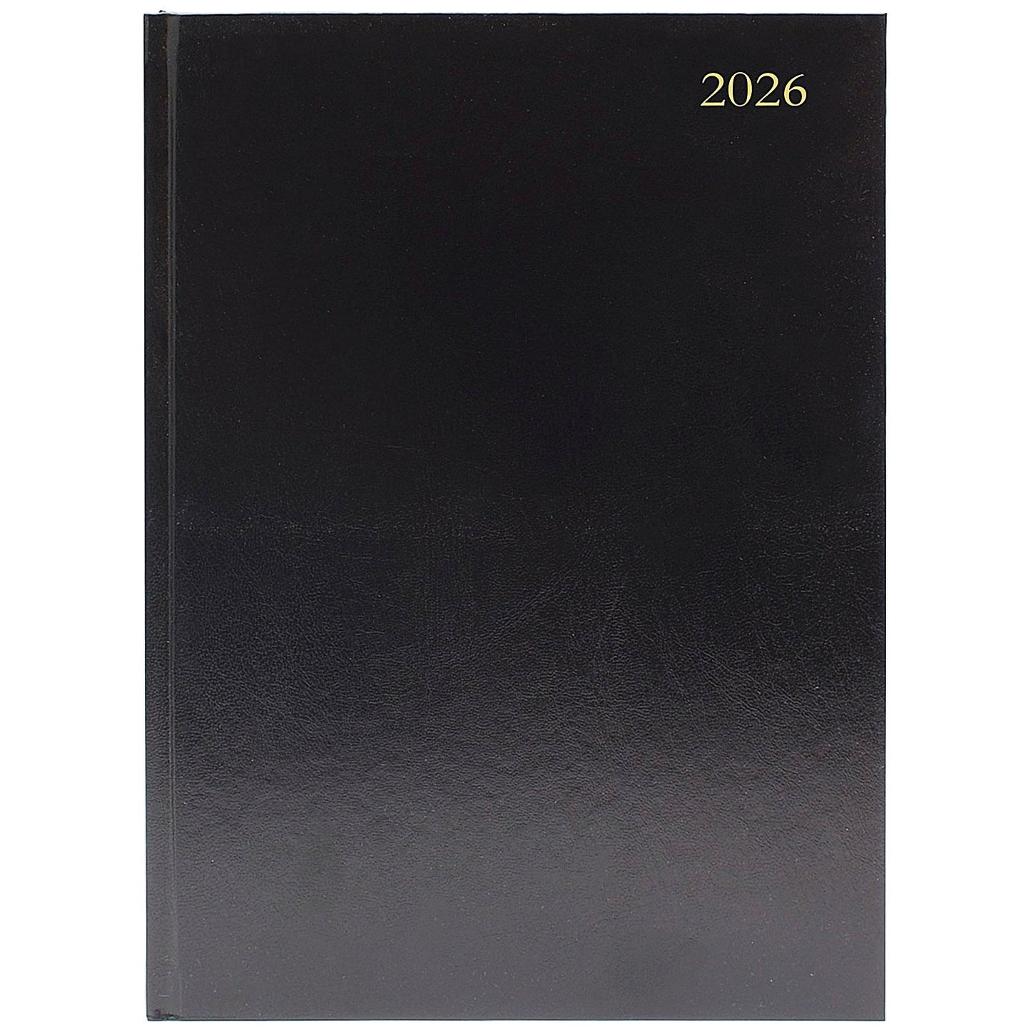 5 Star A5 Desk Diary, 2 Days Per Page, Black, 2026