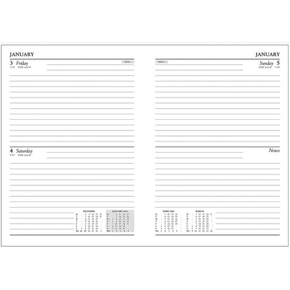 5 Star A5 Desk Diary, 2 Days Per Page, Black, 2026 Easy2Order : KFA52BK26
