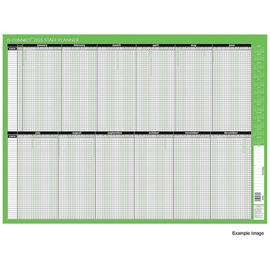 Q-Connect Staff Planner, Unmounted, 855x610mm, 2026 Easy2Order : KFSPU26
