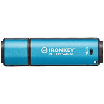 Kingston Ironkey Vault Privacy 50 Encrypted USB 3.0 Flash Drive, 16GB