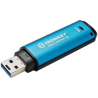 Kingston Ironkey Vault Privacy 50 Encrypted USB 3.0 Flash Drive, 16GB