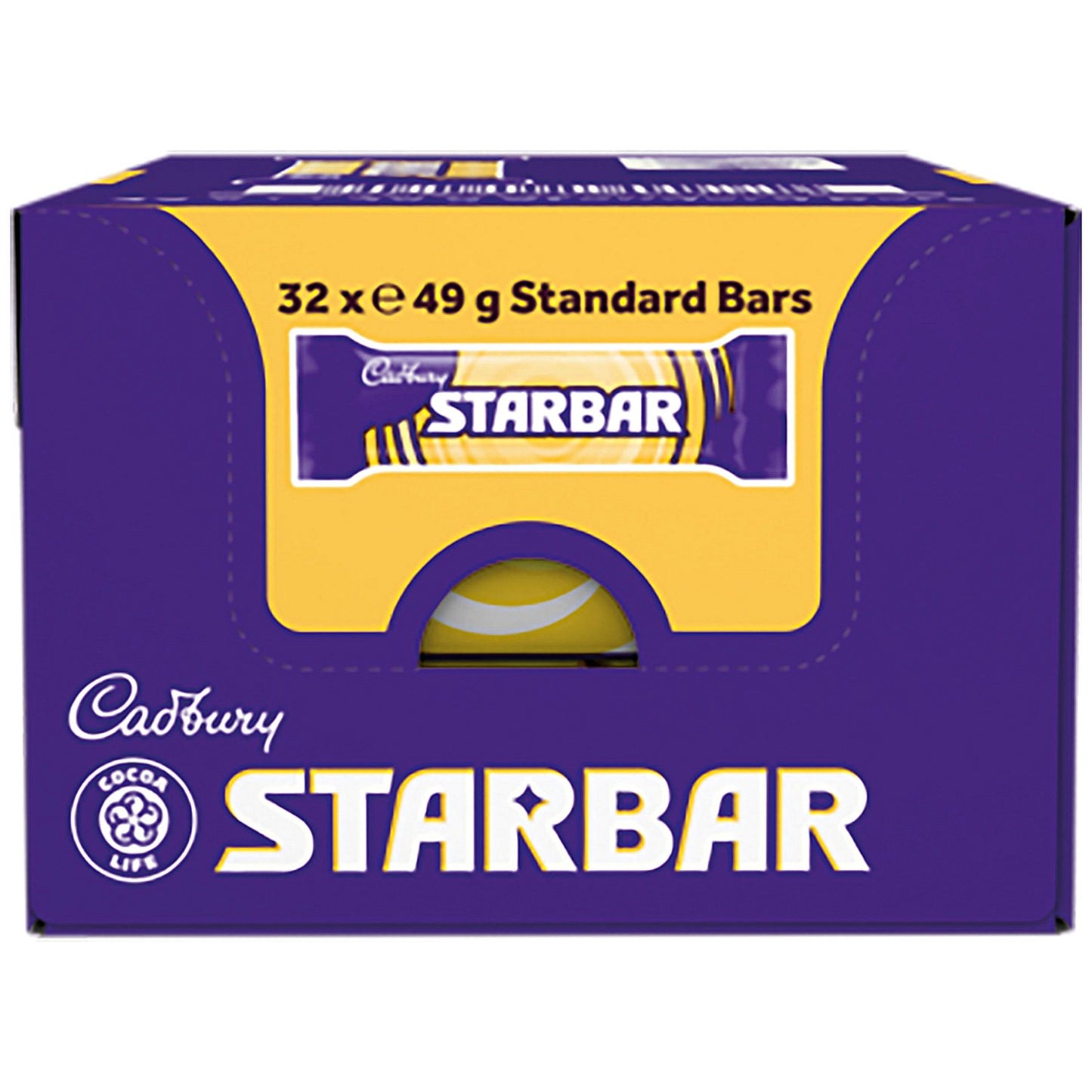 Cadbury Starbar Chocolate Bar, 49g, Pack of 32