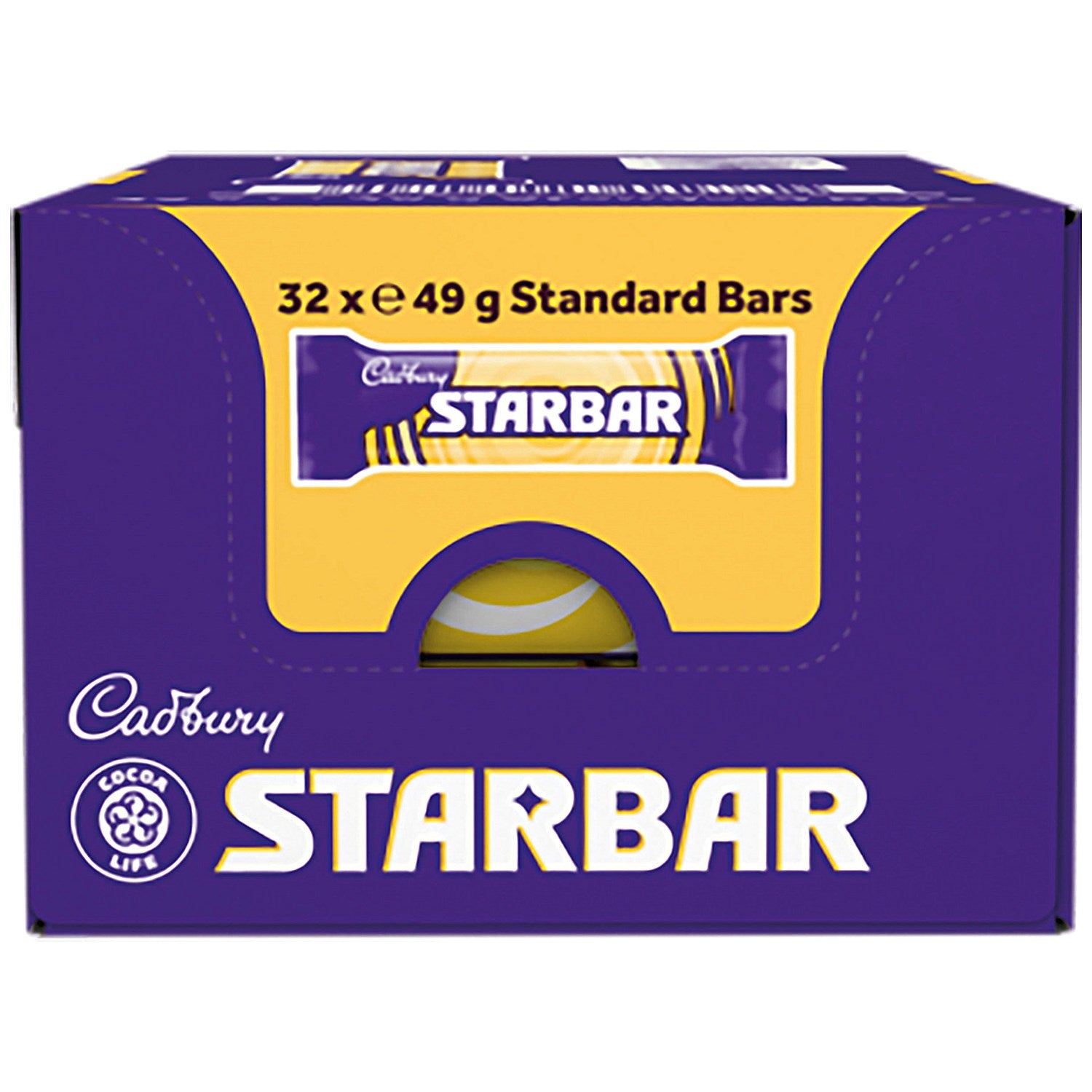 Cadbury Starbar Chocolate Bar, 49g, Pack of 32