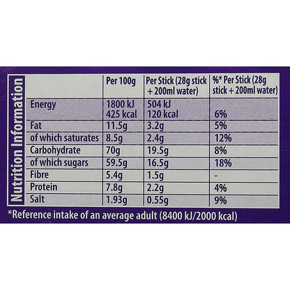 Cadbury Instant Hot Chocolate, 50 Sachets Easy2Order : KS04386