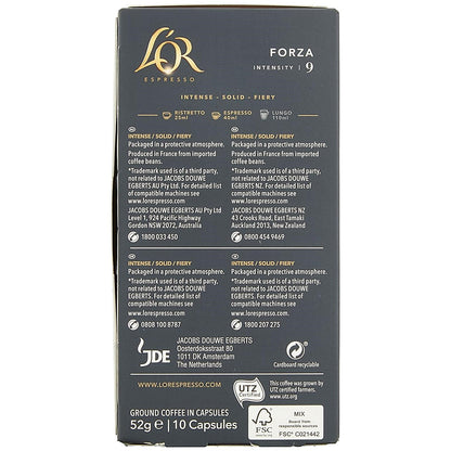 L'Or Espresso Forza Nespresso Coffee Pods, Pack of 40