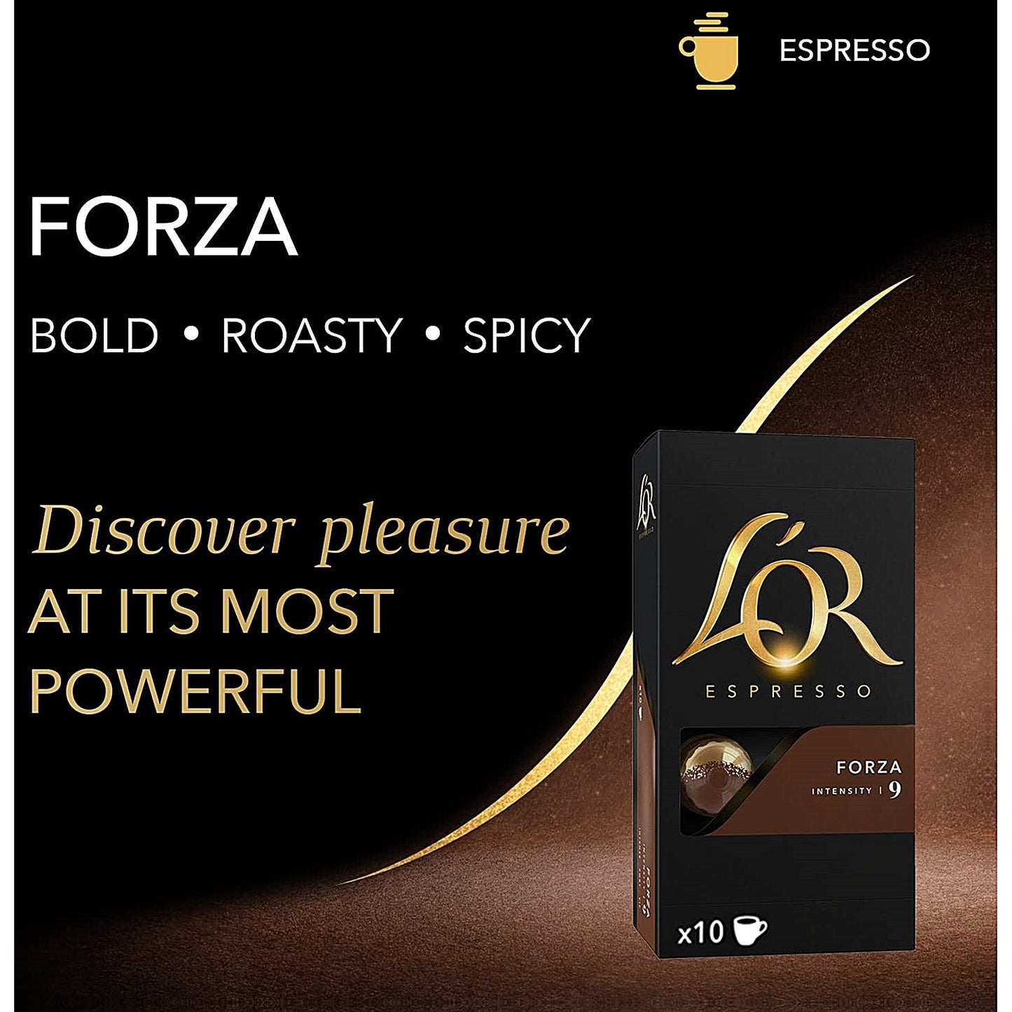 L'Or Espresso Forza Nespresso Coffee Pods, Pack of 40