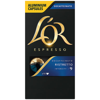L'Or Espresso Decaff Ristretto Nespresso Coffee Pods, Pack of 10