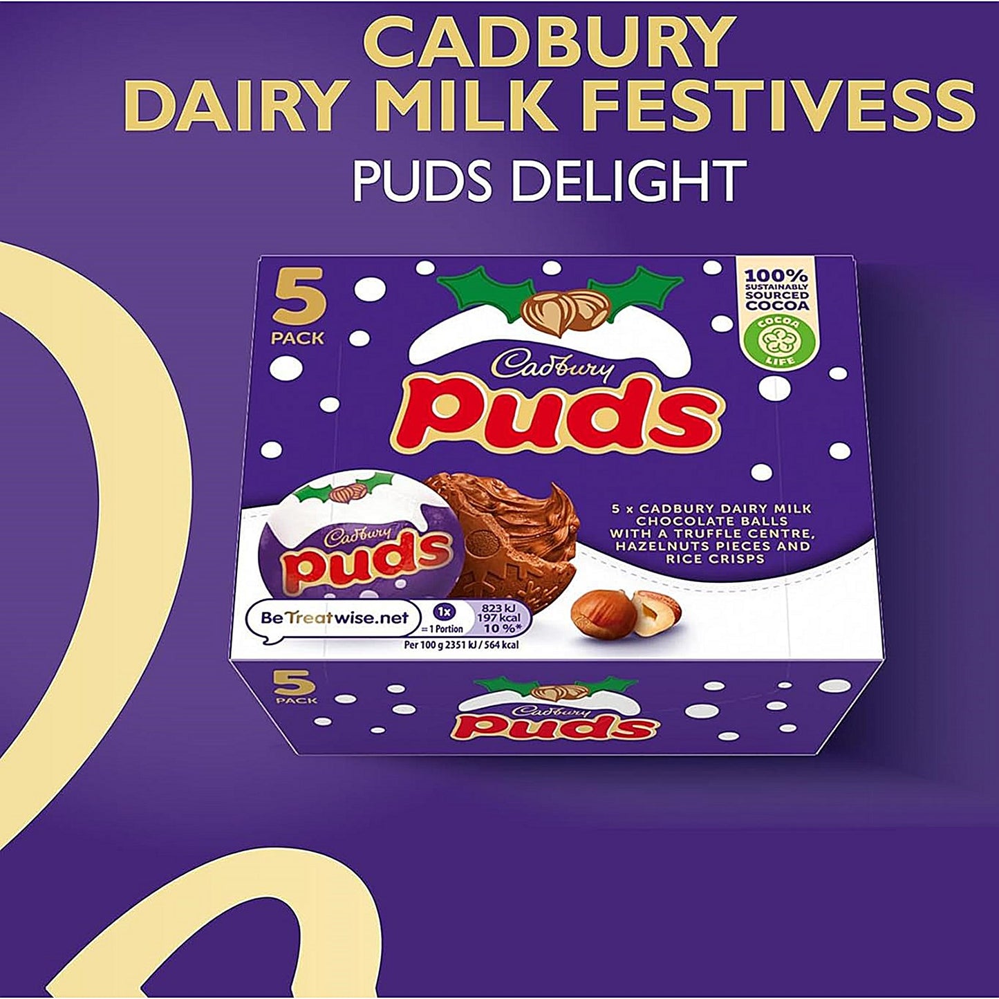 Cadbury Puds, Pack of 5