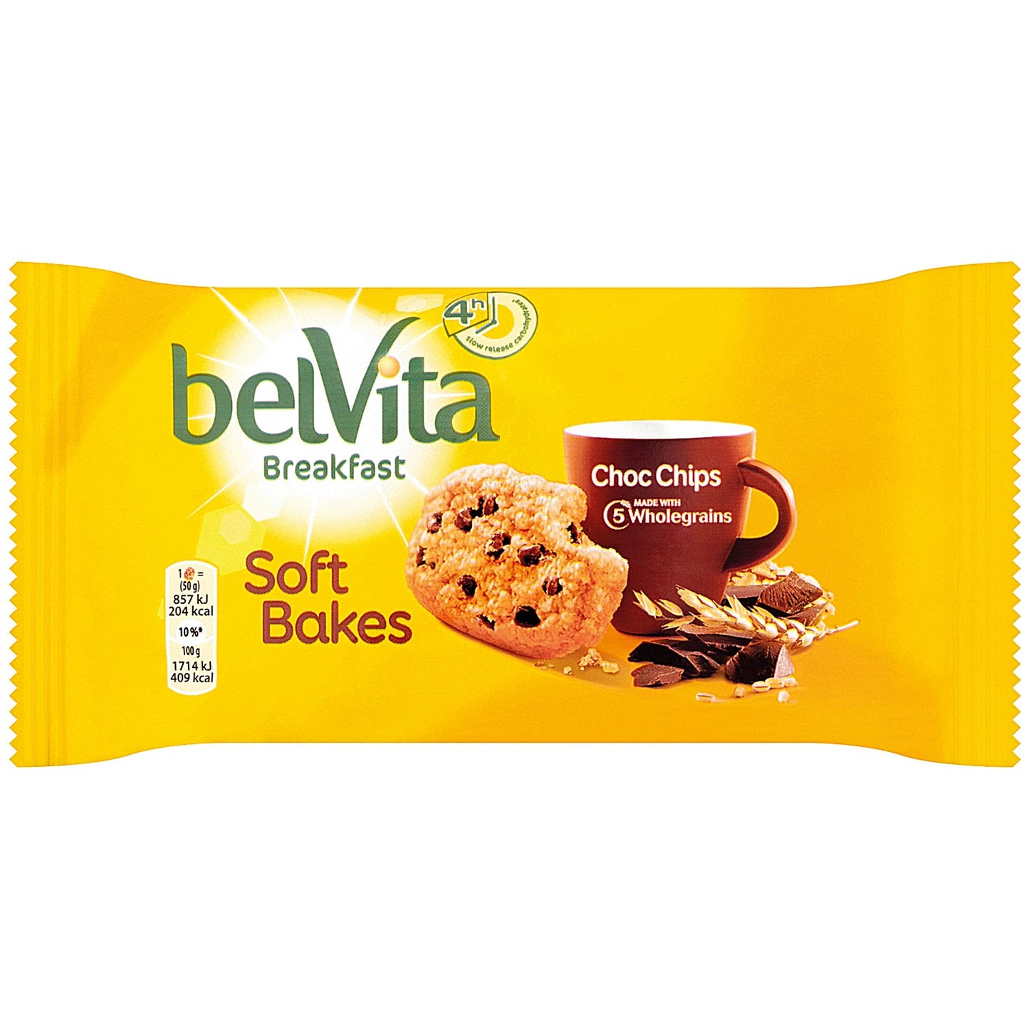Belvita Breakfast Choc Chips Soft Bakes, 50g, Pack of 20