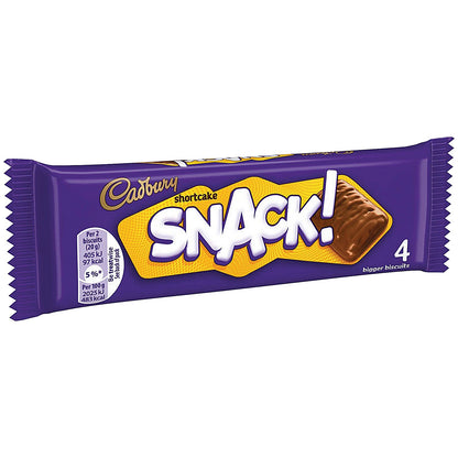 Cadbury Shortcake Snack Chocolate Bar, 40g, Pack of 36