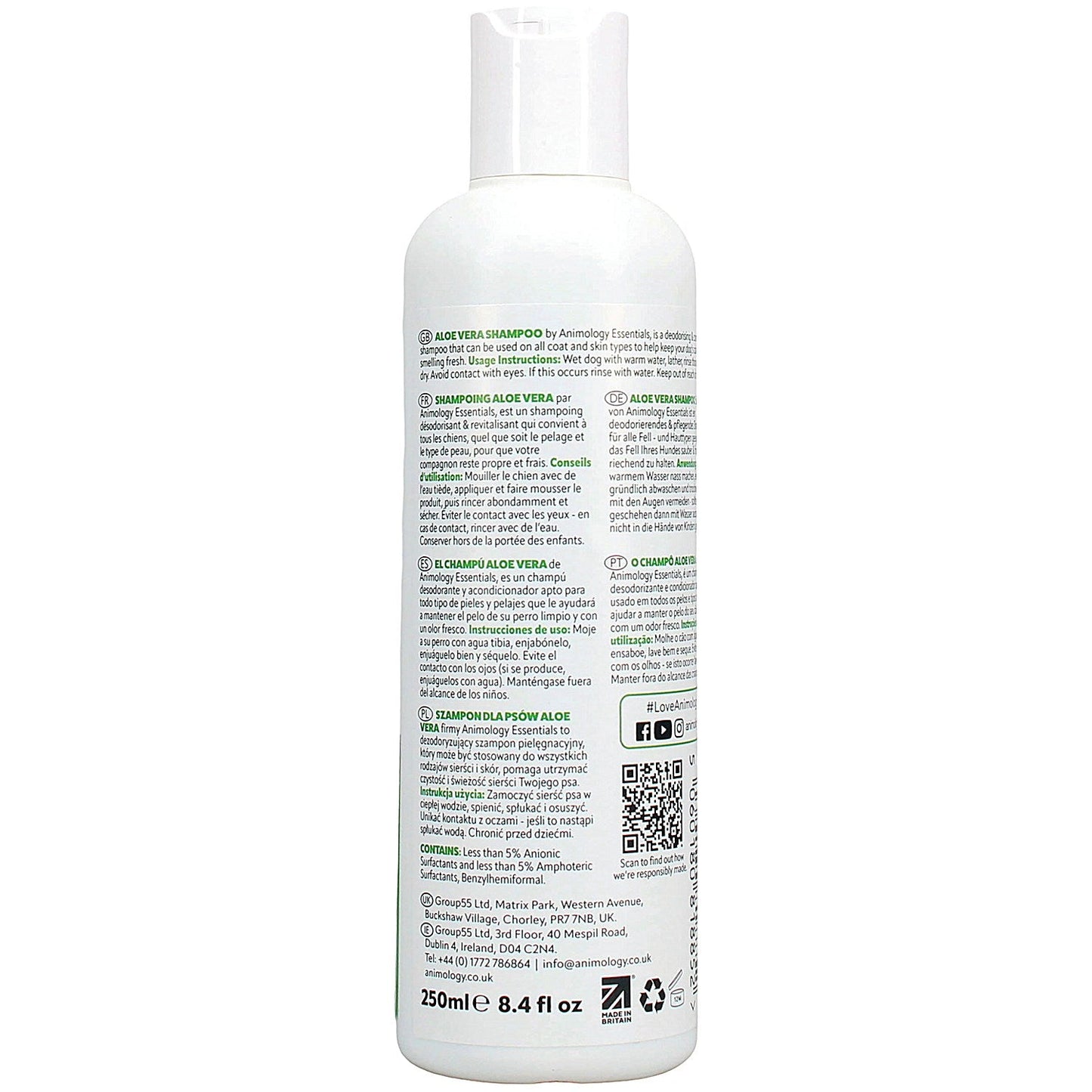Animology Essentials Aloe Vera Shampoo for Dogs 250ml Easy2Order : KS81885