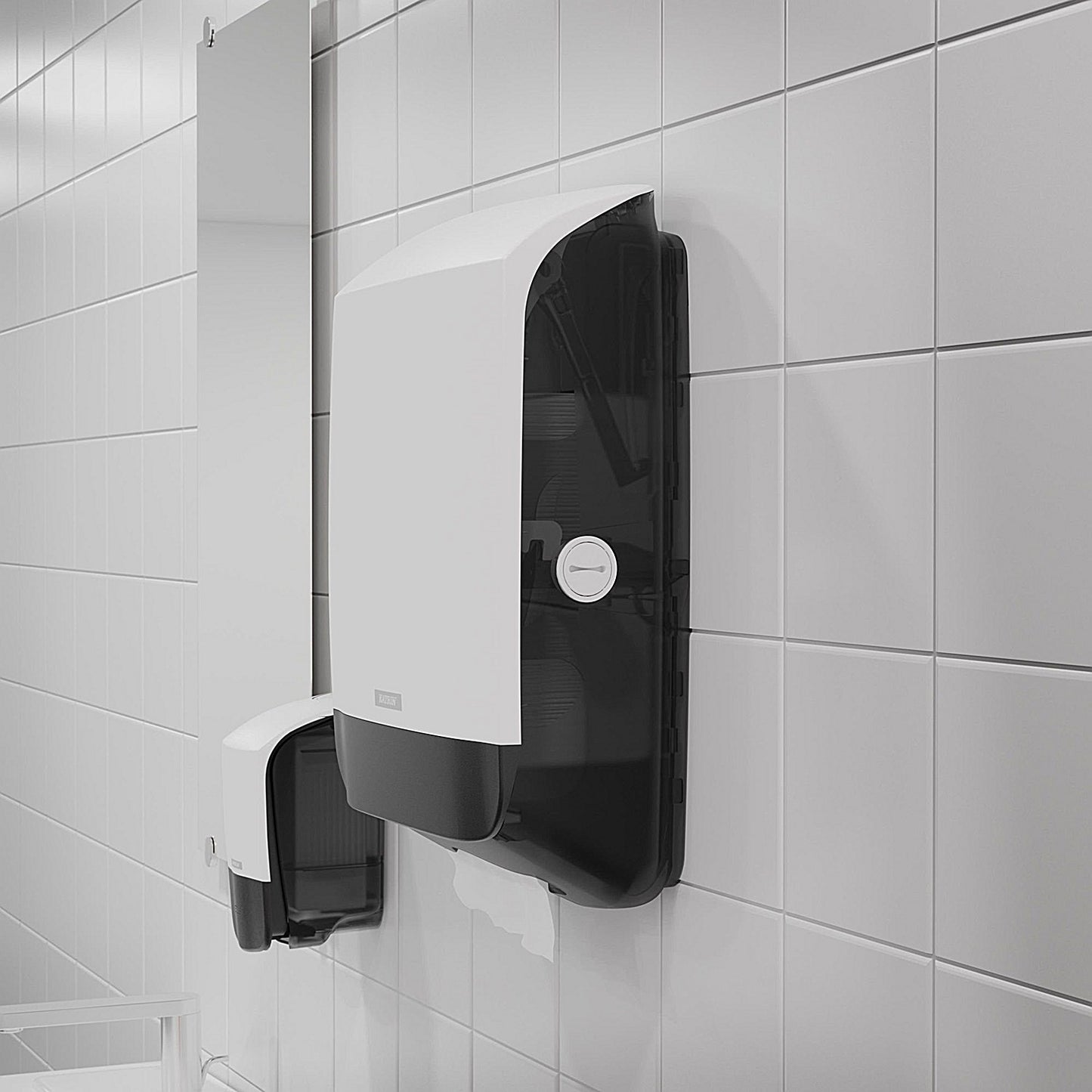 Katrin Folded Hand Towel Dispenser, White