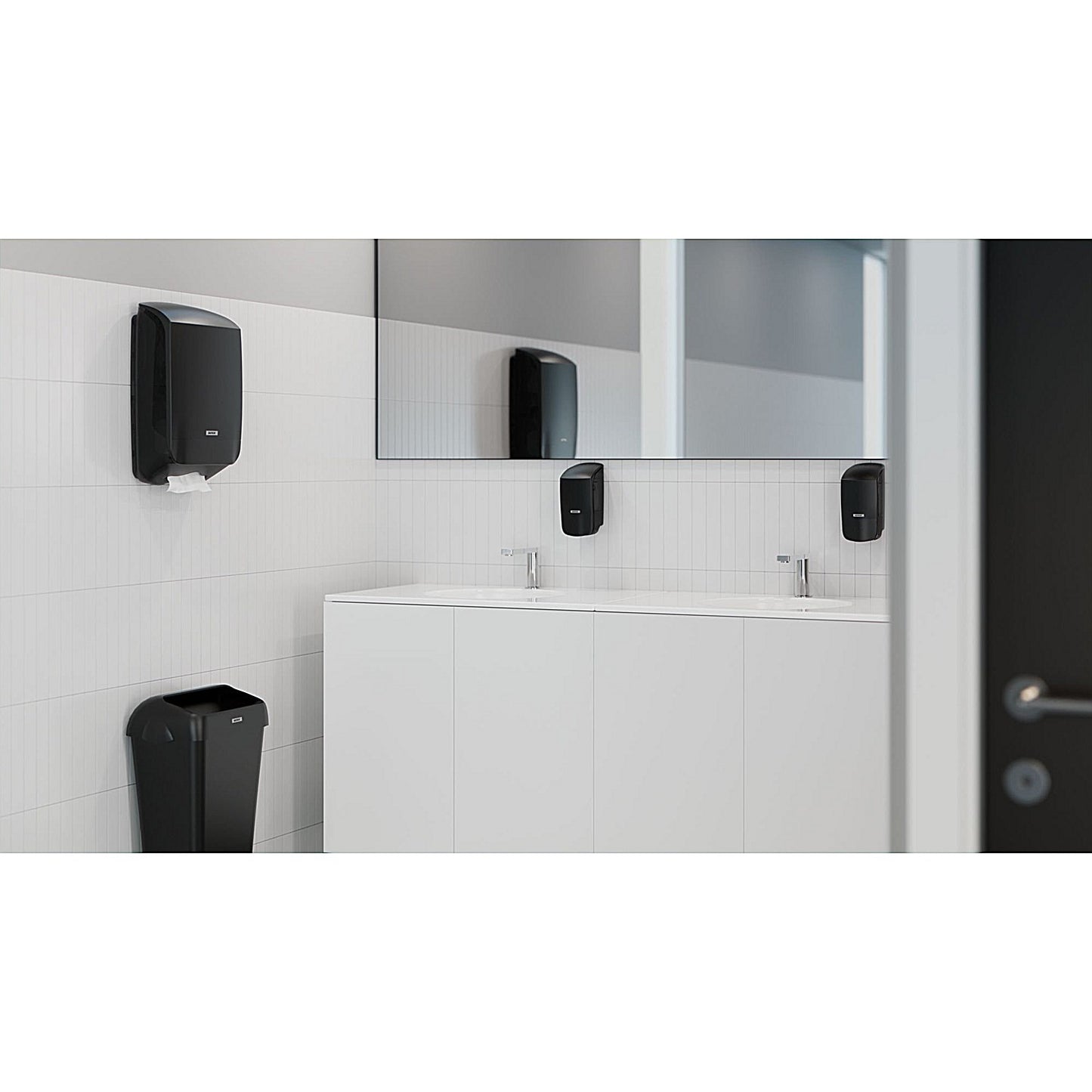 Katrin Folded Hand Towel Dispenser, Black