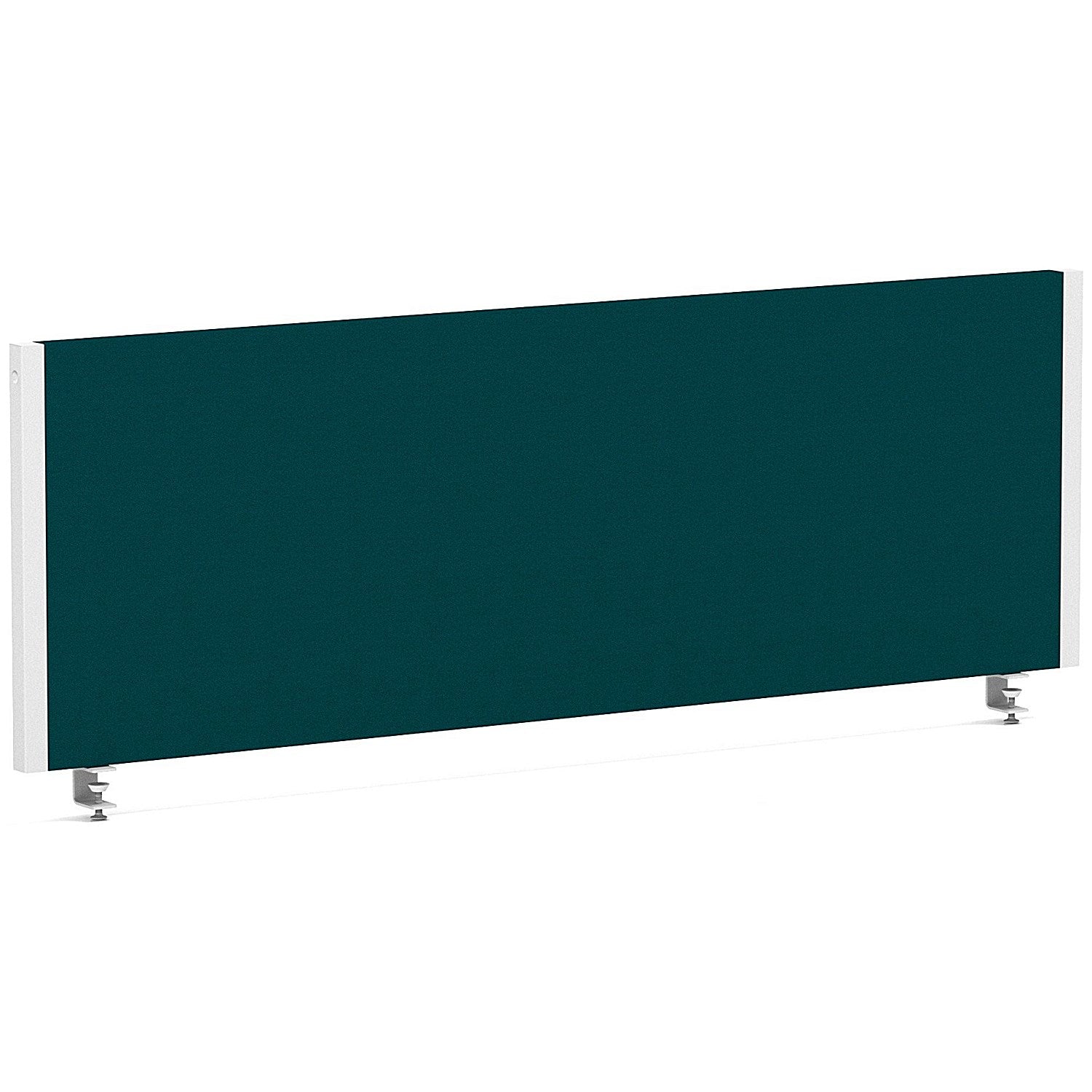 Impulse Evolve Plus Bench Screen, 1200 x 400mm, White Frame, Maringa Teal Easy2Order : LEB110