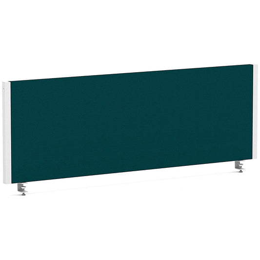 Impulse Evolve Plus Bench Screen, 1200 x 400mm, White Frame, Maringa Teal Easy2Order : LEB110