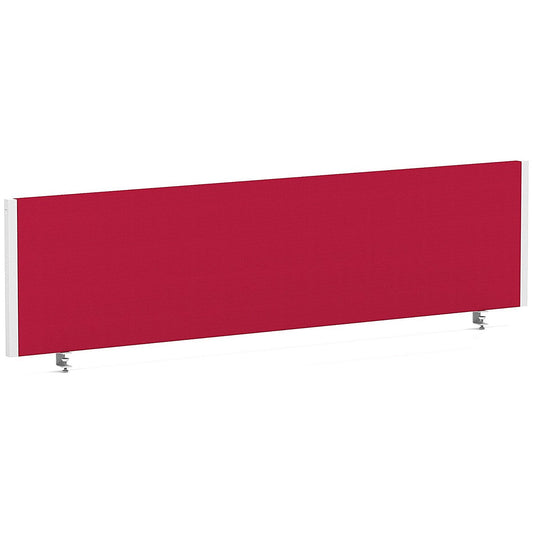 Impulse Evolve Plus Bench Screen, 1600 x 400mm, White Frame, Bergamot Cherry Easy2Order : LEB140