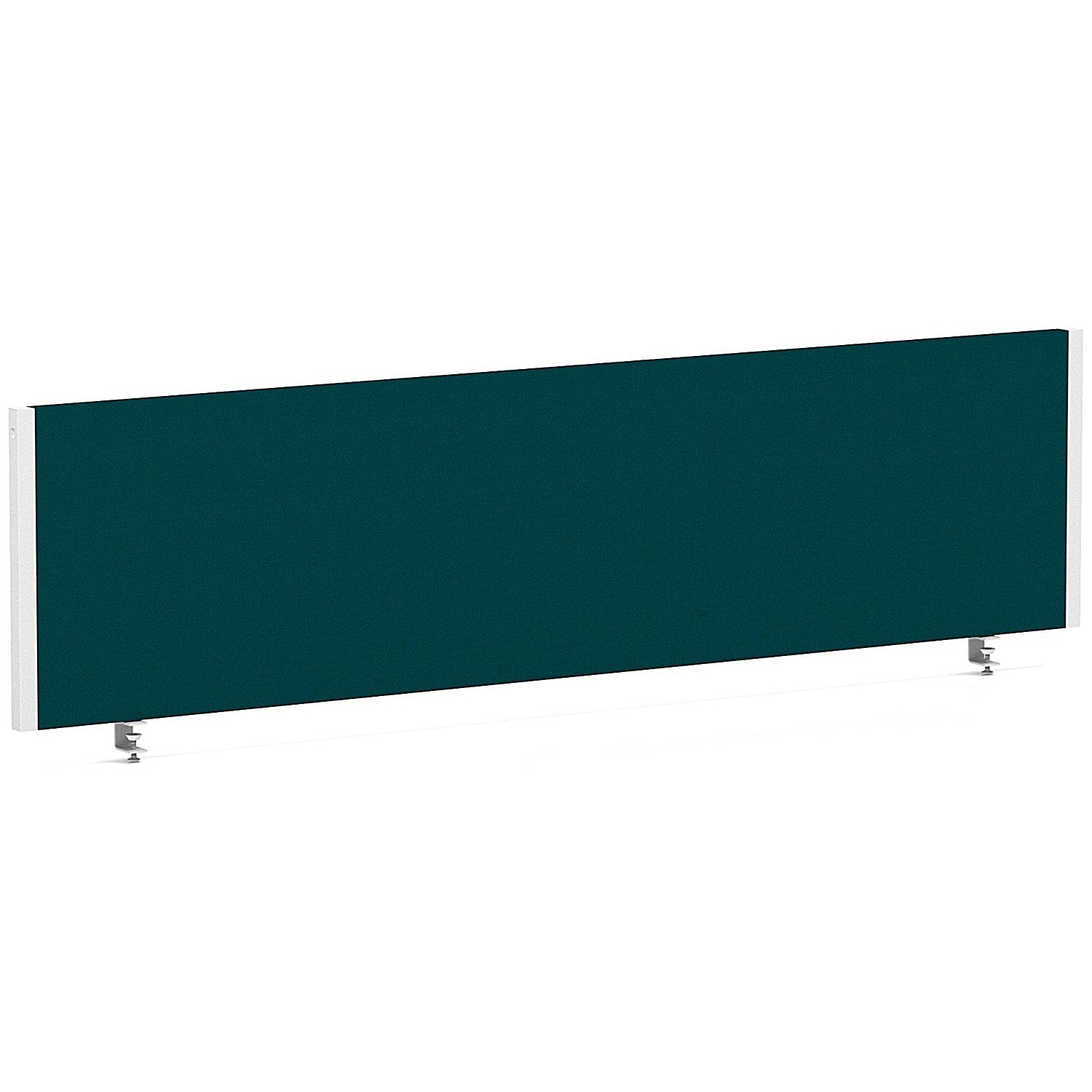 Impulse Evolve Plus Bench Screen, 1600 x 400mm, White Frame, Maringa Teal Easy2Order : LEB142