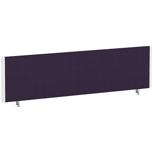 Impulse Evolve Plus Bench Screen, 1600 x 400mm, White Frame, Tansy Purple Easy2Order : LEB143