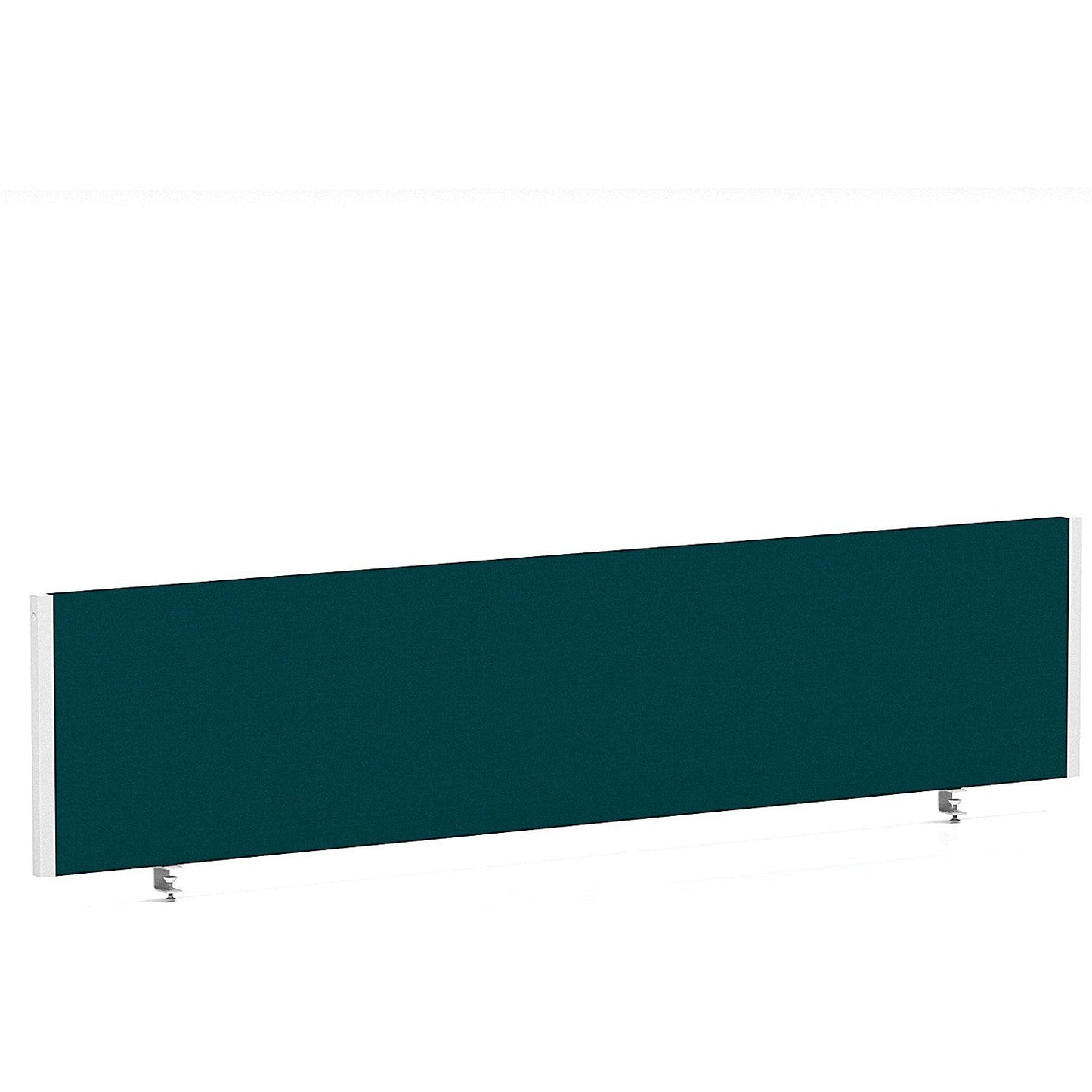 Impulse Evolve Plus Bench Screen, 1800 x 400mm, White Frame, Maringa Teal Easy2Order : LEB158