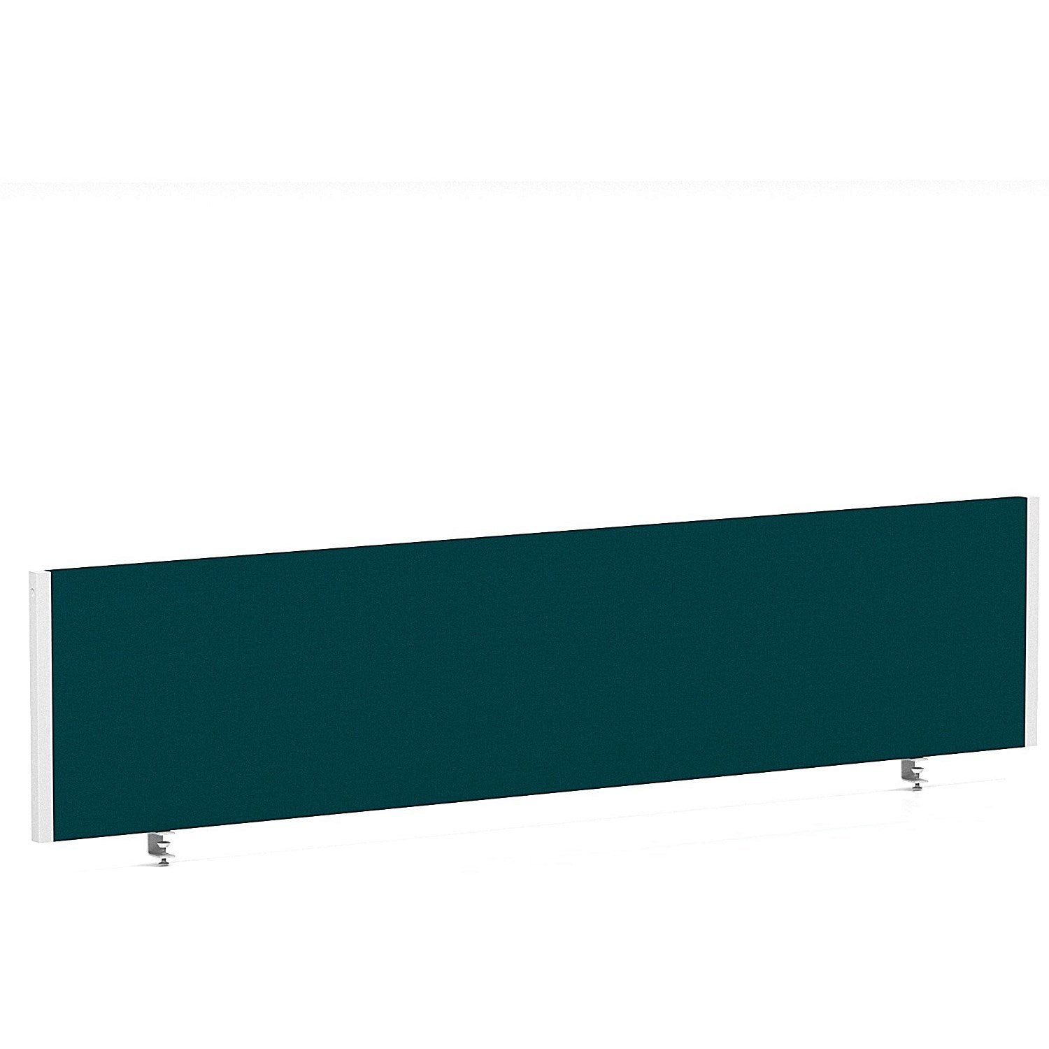 Impulse Evolve Plus Bench Screen, 1800 x 400mm, White Frame, Maringa Teal Easy2Order : LEB158