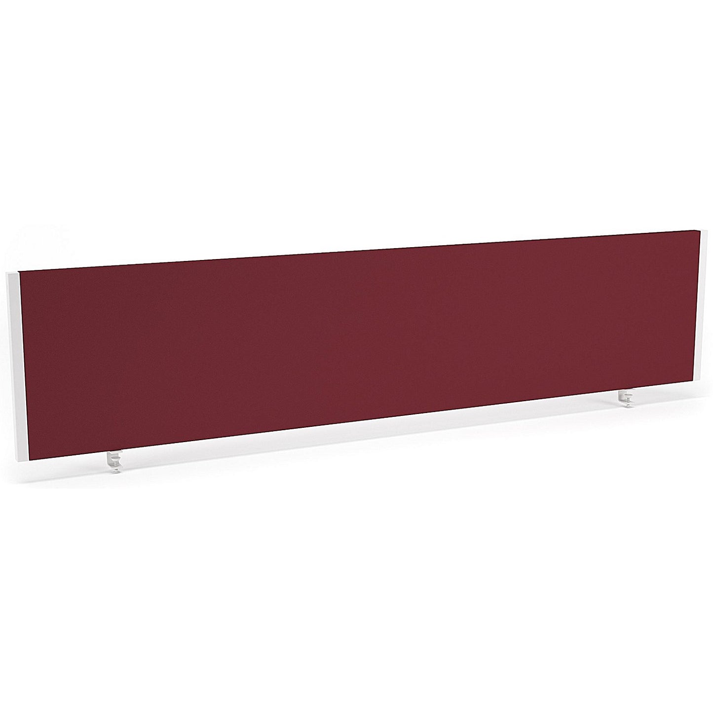 Impulse Evolve Plus Bench Screen, 1800 x 400mm, White Frame, Ginseng Chilli