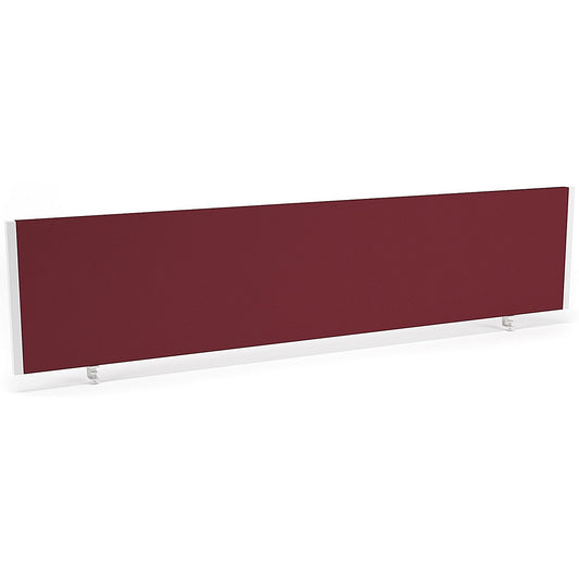 Impulse Evolve Plus Bench Screen, 1800 x 400mm, White Frame, Ginseng Chilli