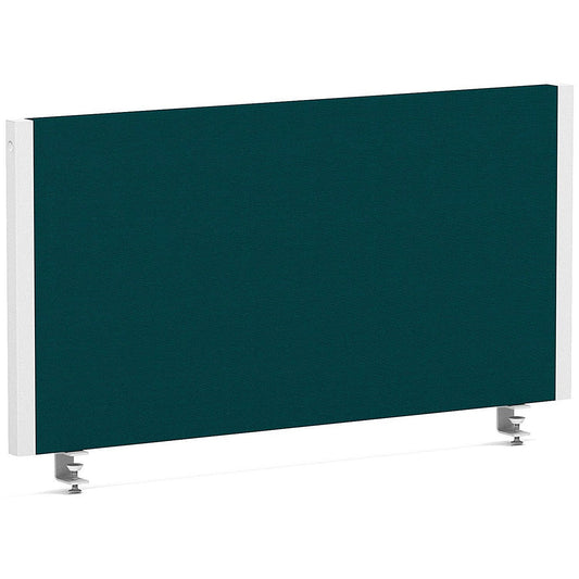 Impulse Evolve Plus Bench Screen, 800 x 400mm, White Frame, Maringa Teal Easy2Order : LEB182