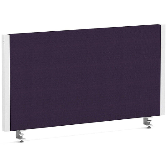 Impulse Evolve Plus Bench Screen, 800 x 400mm, White Frame, Tansy Purple Easy2Order : LEB187