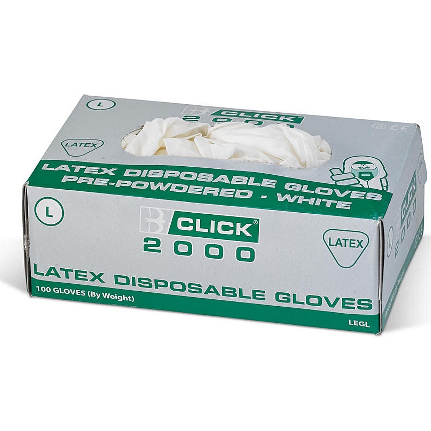 Beeswift Latex Examination Gloves, White, Small, Pack of 1000 Easy2Order : LEGS