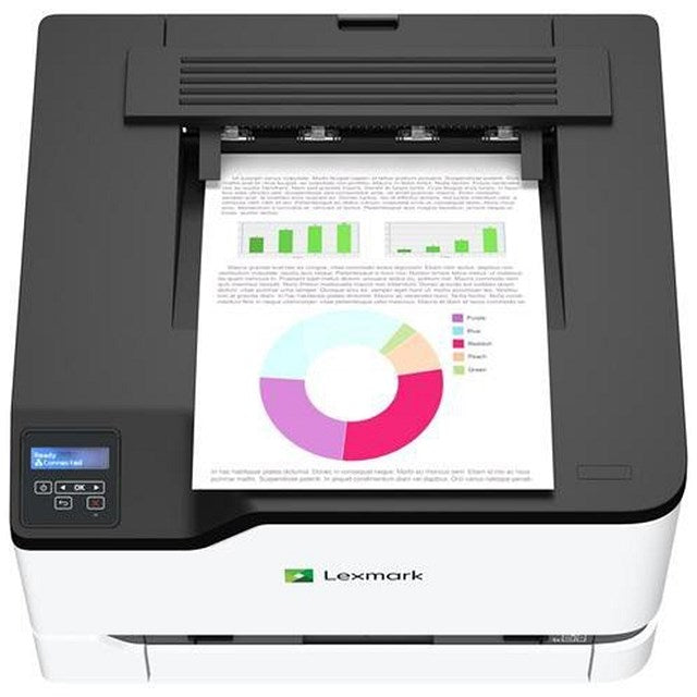 Lexmark CS331dw A4 Wireless Colour Laser Printer, White