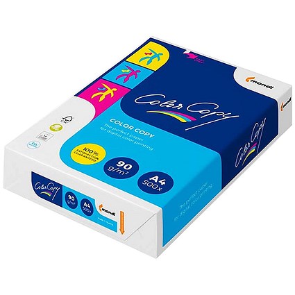 Color Copy A4 Paper, White, 90gsm, Ream (500 Sheets)